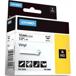 RhinoPro Renkli Vinil Şerit 12mmx5.5m BeyazSiyah 18444