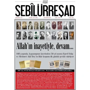 Sebilürreşad Dergisi - Ağustos 2016 SAYI:1008