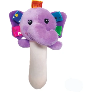 Sozzy Toys Peluş Çıngıraklı Fil Diş Kaşıyıcı Oyuncak Bebekler İçin Renkli ve Eğlenceli