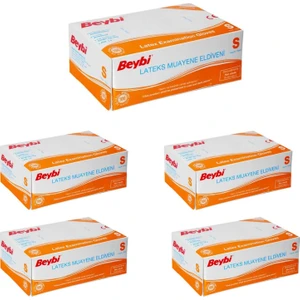 Pudralı Lateks Eldiven Small 100 Adet x 5 Paket