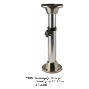 Masa Ayağı Teleskopik Krom Kapaklı 50-75 cm