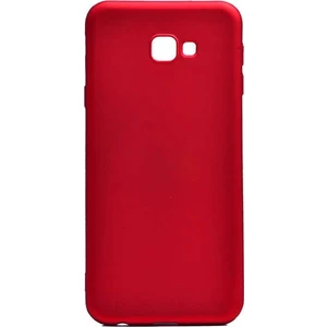 Tekno Grup Samsung Galaxy J4 Plus Mat Premium Silikon - Kırmızı