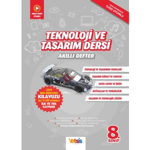 Yetsis Yayınları Teknoloji ve Tasarım Dersi 8. Sınıf Akıllı Defter