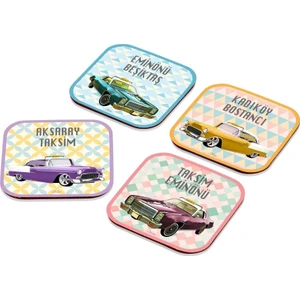 The Mia Bardak Altlığı Dolmuş - 4Lü Set