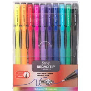 Broad Tip Fineliner 0.8 mm 10'lu SV-BROADTF08P10KR
