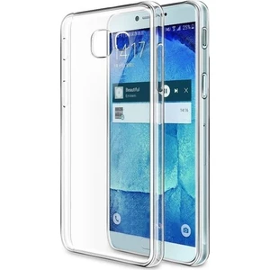 Tekno Grup Samsung Galaxy A8 2016 Silikon Kılıf Şeffaf + Cam Ekran Koruyucu Şeffaf