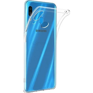 Tekno Grup Samsung Galaxy A40 Silikon Kılıf Şeffaf + Cam Ekran Koruyucu Şeffaf