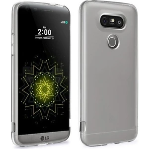 Tekno Grup LG G5 Silikon Kılıf Şeffaf + Cam Ekran Koruyucu Şeffaf
