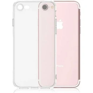 Tekno Grup Apple iPhone 8 Silikon Kılıf Şeffaf + Cam Ekran Koruyucu Şeffaf