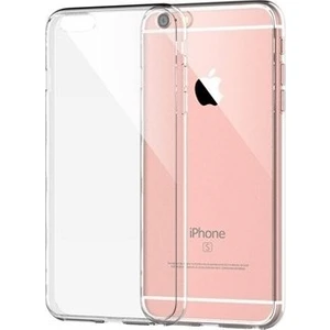 Tekno Grup Apple iPhone 6-6s Silikon Kılıf Şeffaf + Tam Kaplayan 5D Nano Ekran Koruyucu Ekran Koruyucu Siyah