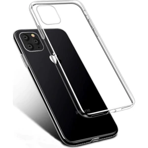 Tekno Grup Apple iPhone 11 Pro Max Silikon Kılıf Şeffaf + Cam Ekran Koruyucu Şeffaf