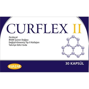 Curflex II - Tip 2  ve Zerdeçal içeren Gıda Takviyesi 30 Kapsül