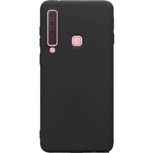Samsung Galaxy A9 2018 Premier Mat Esnek Silikon Kılıf + Esnek Nano Cam Siyah