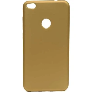 Huawei P9 Lite 2017 Kılıf Premier Mat Silikon Kılıf Slim Fit Simple Case Altın