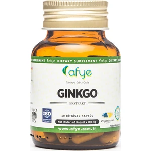 Ginkgo Ekstraktı 60 Kapsül 498 Mg