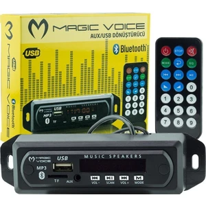 USB-400 Bluetooth-Aux-Usb-Sd-Mmc Kumandalı Oto Teyp Çevirici Dijital Player