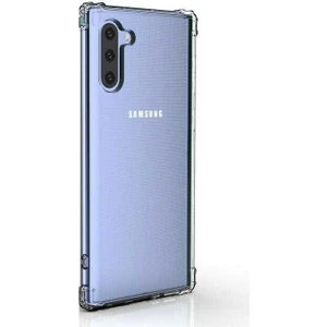 Samsung Galaxy Note 10 Kılıf AntiShock Ultra Koruma Sert Kapak Şeffaf