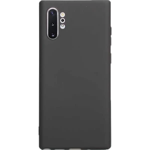 Case Street Samsung Galaxy Note 10 Plus Kılıf Premier Silikon Esnek Arka Koruma Siyah