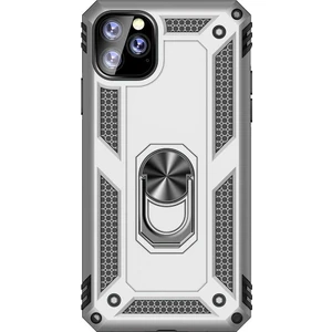 Apple iPhone 11 Pro Max Kılıf Vega Standlı Yüzüklü Mıknatıslı Gümüş