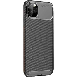 Apple iPhone 11 Pro Max Kılıf Negro Karbon Dizayn Silikon Siyah