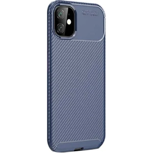 Apple iPhone 11 Kılıf Negro Karbon Dizayn Silikon Lacivert