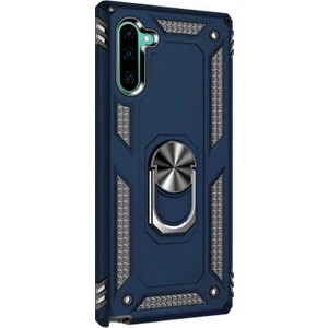 Samsung Galaxy Note 10 Kılıf Vega Standlı Yüzüklü Mıknatıslı Lacivert