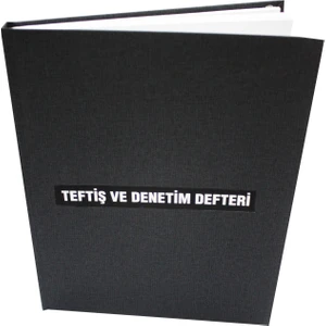 Naturist Teftiş Denetim Defteri 200 Sayfa-Sert Cilt Kapaklı