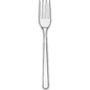 Krk Plastik Lüks Çatal Şeffaf 100'lü