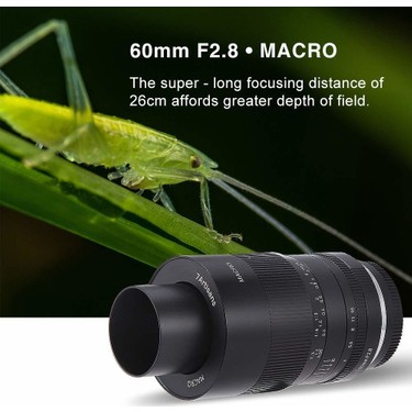 7artisans 60mm F2.8 Macro APS-C Lens M43 (Panasonic Olympus Fiyatı
