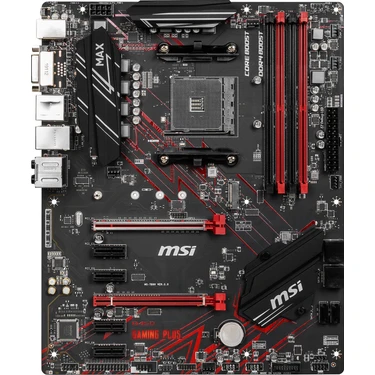 MSI B450 Gaming Plus MAX AM4 DDR4 3466(OC)DVI HDMI USB3.2 ATX