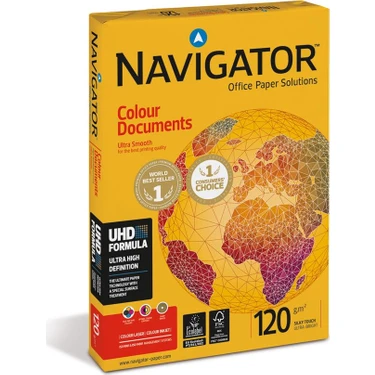 Navigator Beyaz Fotokopi Kağıdı A4 120 gr 250 Yaprak Ofis ve Ev Kullanımına Uygun Yüksek Baskı