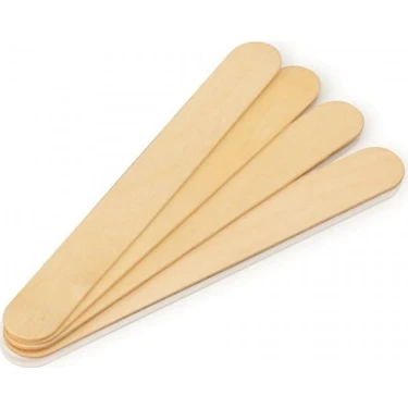 More For You Ahşap Ağda Spatulası 100 Adet Pratik ve Kolay Kullanım