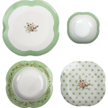 Aryildiz By Orient 24 Parca Yemek Takimi Flower Green Fiyati