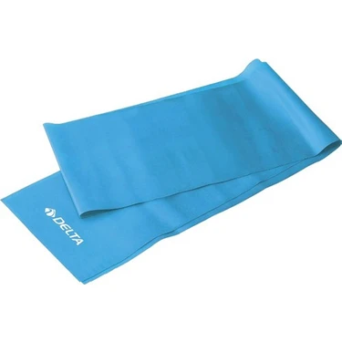 Delta Pilates Bandı Orta Sert 120 x 15 cm Egzersiz Direnç Lastiği (Uç Kısmı