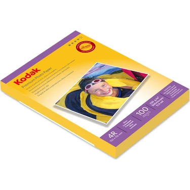 Kodak Premium Glossy,Parlak 10x15 230Gr/m²  Fotoğraf Kağıdı 100