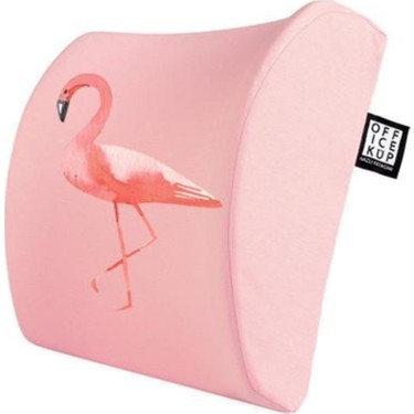 office kup bel yastigi ofis koltuk minderi pembe flamingo fiyati