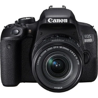 Canon Eos 800D 24,2MP APS-C Dijital Fotoğraf Makinesi 18-55 Is Stm Lens ile 3 inç