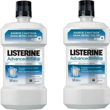 Listerine Advanced White Ağız Bakım Suyu 500 ml