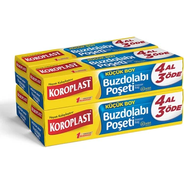 Koroplast Buzdolabı Poşeti 4 al 3 Öde Küçük Boy 160