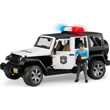 Bruder Jeep Wrangler U.R Polis Aracı Ve Memur -