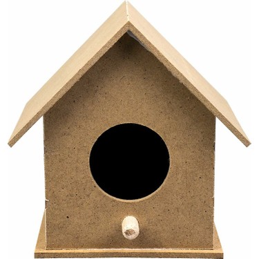 Tugra Boyanabilir Ahsap Kus Evi Mdf 10x10x12 Cm Fiyati