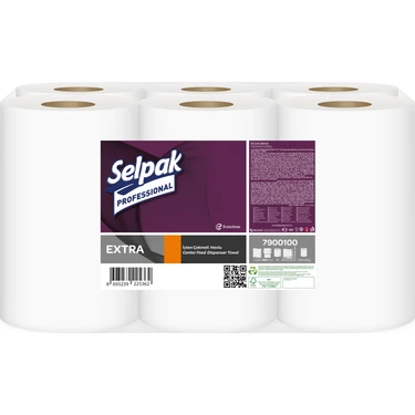 Selpak Professional Fotoselli Makine Havlusu 21 cm 6'lı