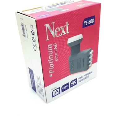 Next Ye-808 Platinum Octo Sekiz Çıkışlı Lnb 0.1 dB 4k Uhd Fiyatı