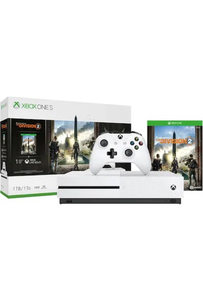 Xbox One S 1 TB + Tom Clancys The Division 2 Oyunu 234-00881