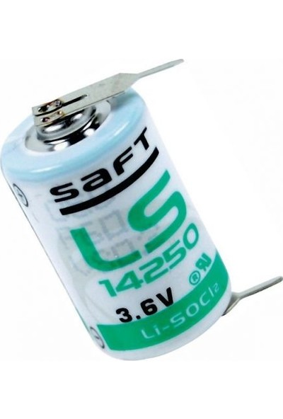 Saft LS14250-2PF 1/2AA 3.6V Lithium Pil / 2 Ayaklı Pil
