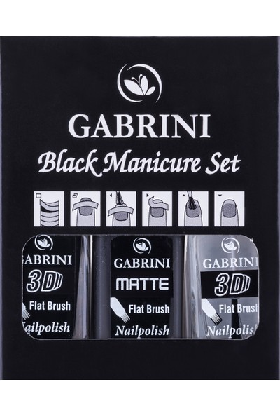 Gabrini Black Manicure Set