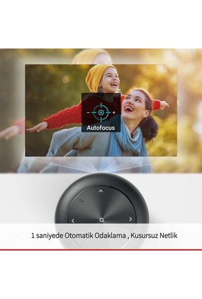 Anker Nebula Capsule II Akıllı Mini Portatif Projeksiyon TV Box 200 Lumen 720p HD Cep Sineması (Wi-Fi DLP, 8W Hoparlör 100 inç yansıtma) - D2421 (Anker Türkiye Garantili)