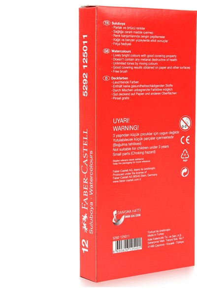 Faber-Castell Suluboya 12 Renk Küçük Boy