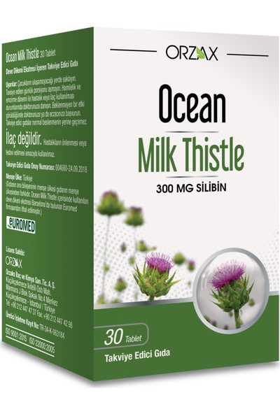 Orzax Ocean Milk Thistle 30 Tablet