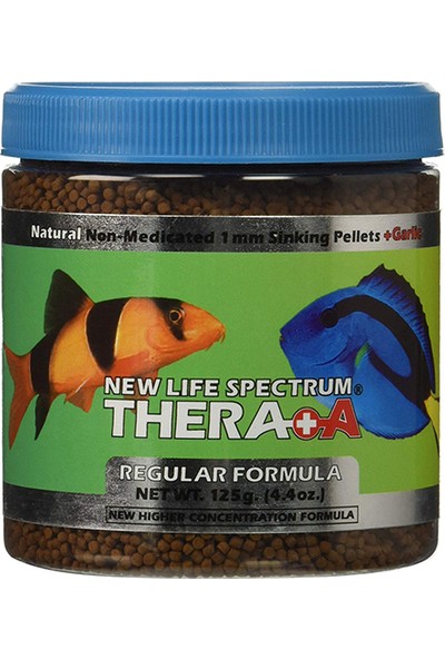 New Life Spectrum Thera A Regular Fish Formula 125 Gr. Sarımsaklı Balık Yemi